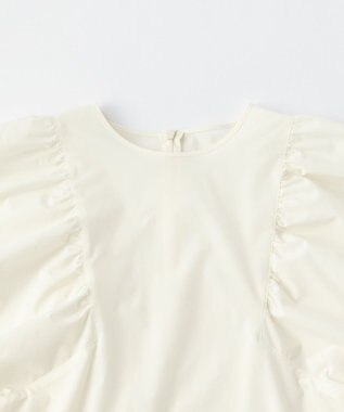 UNFILO 【撥水/軽量/ストレッチ】MOVE TEX ボリュームスリーブブラウス オフ