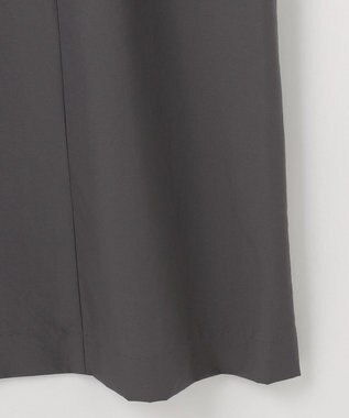 J.PRESS LADIES ソフトタフタクロス シャツ ワンピース グレー系