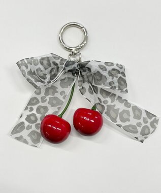WEGO ビッグチェリーリボンキーホルダー 柄3