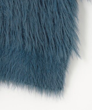 NAVE 【ReNAVE・洗える】メルティーシャギーニット プルオーバー ブルー系