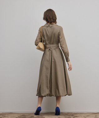 GRACE CONTINENTAL カシュクールバルーンワンピース ブラウン