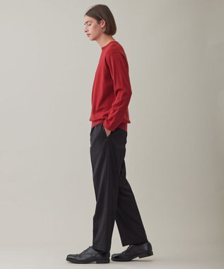 UNFILO MENS 【男女兼用】ライトウォームクルーネックニット レッド