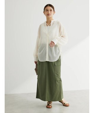 Green Parks マルチストラップテレコタンク Off White