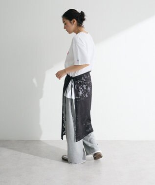 Green Parks レース巻きスカート Black