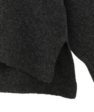 YECCA VECCA 襟付きVネックニット Charcoal Gray