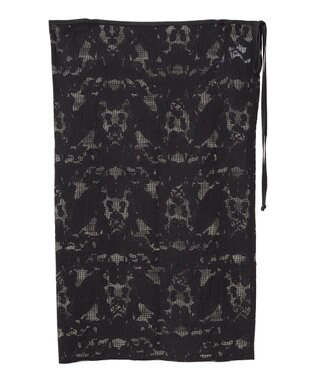 Green Parks レース巻きスカート Black