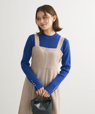 Green Parks ・ＥＬＥＮＣＡＲＥ　ＤＵＥ　スエードポンチジャンスカ Gray Beige