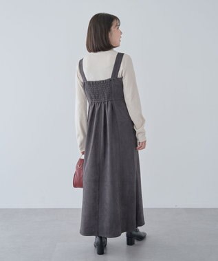 Green Parks ・ＥＬＥＮＣＡＲＥ　ＤＵＥ　スエードポンチジャンスカ Gray Beige