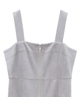 Green Parks ・ＥＬＥＮＣＡＲＥ　ＤＵＥ　スエードポンチジャンスカ Gray Beige