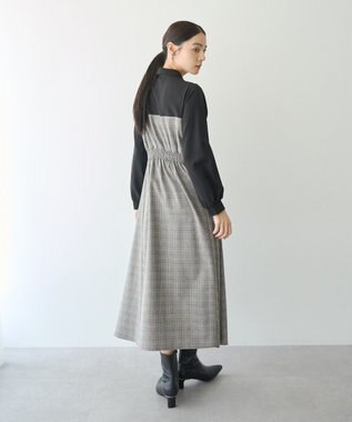 YECCA VECCA ベアドッキングワンピース Check