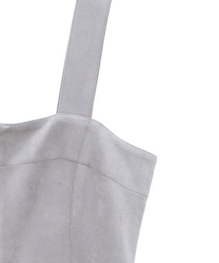 Green Parks ・ＥＬＥＮＣＡＲＥ　ＤＵＥ　スエードポンチジャンスカ Gray Beige