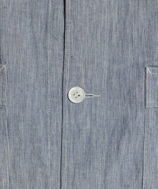 LENO LIGHT HICKORY ATERIER COAT《UNISEX》/ ヒッコリーアトリエコート WHITE STRIPE