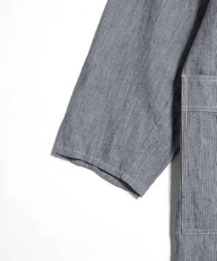 LENO LIGHT HICKORY ATERIER COAT《UNISEX》/ ヒッコリーアトリエコート WHITE STRIPE