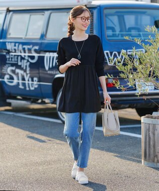 Tiaclasse 【安田美沙子さん着用】キャンバスリボンスリッポン オフホワイト