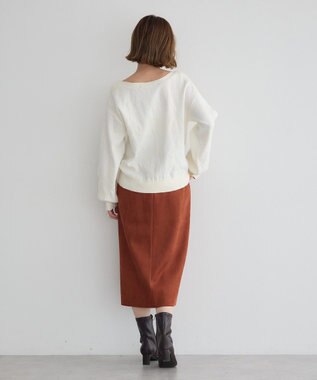 YECCA VECCA ハイウエストフェイクスエードスカート Terracotta