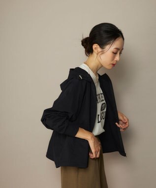 OP／FILA 【Ocean Pacific】らくティブ｜ペアテックスドロストコードUVパーカー ブラック