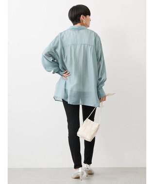 AMERICAN HOLIC シアーＣＯＯＬＷポケットシャツ Sax