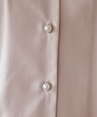 Tiaclasse 【洗える】ハートネックフレア袖ブラウス ピンク