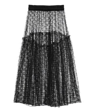 Green Parks ■高橋愛×ＧｒｅｅｎＰａｒｋｓチュールスカート Charcoal Gray