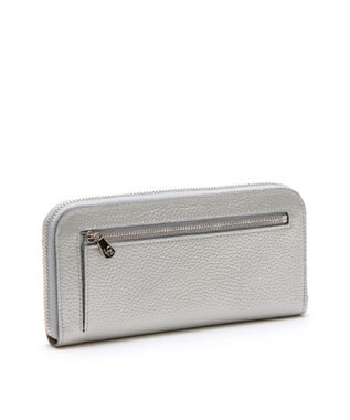 A.D.M.J. 【牛革】 クリスタルソーイング ラウンドウォレット プラチナ