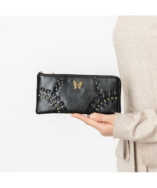 ANNA SUI マチルダ 薄マチ長財布 クロ