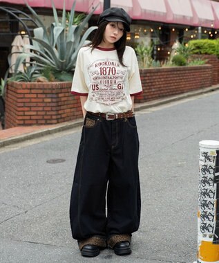 WEGO 【ユニセックス着用ITEM】グラフィックネップT（SS） ホワイトアイボリー