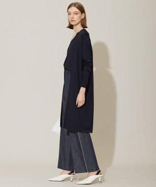 ICB 【WEB限定カラーあり・接触冷感・UVケア・洗える】 シンセティックハイゲージ ロングカーディガン ネイビー系