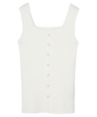 earth music&ecology リサイクルポリエステルブレンド２ＷＡＹタンクトップ Off White