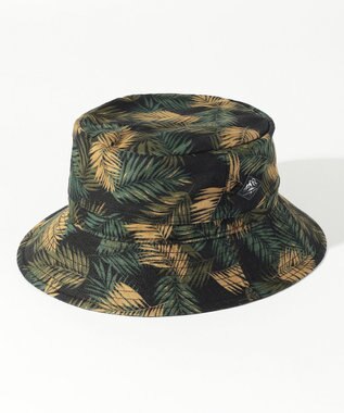 JOSEPH ABBOUD MOUNTAIN 【折り畳み可】ジャングルリーフプリント ポケッタブルバケット ハット ダークグリーン系6