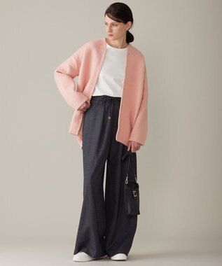 自由区 ウールサキソニーワイド パンツ グレー系