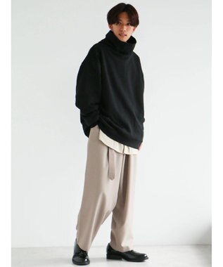 CRAFT STANDARD BOUTIQUE 【男女兼用】裏起毛タートルスウェット Black