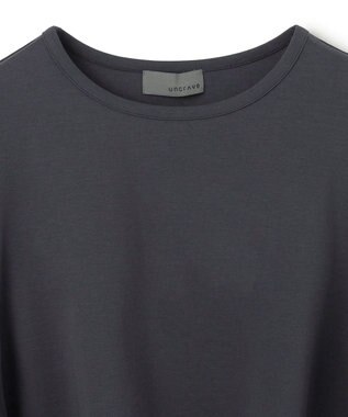 uncrave ダブルフェイスジャージー ハンカチスリーブトップス スレート