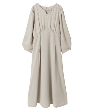 Green Parks ・ＥＬＥＮＣＡＲＥ　ＤＵＥボリュームスリーブワンピー Light Beige
