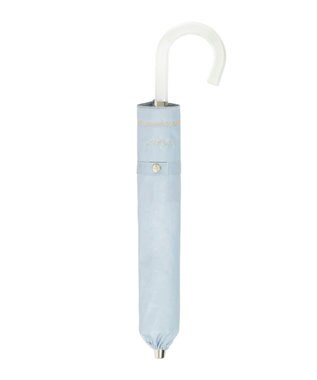 MOONBAT 【軽量/一級遮光】FURLA 晴雨兼用日傘 降りたたみ日傘 ジッパー刺繍 ／遮光 遮熱 UV サックスブルー