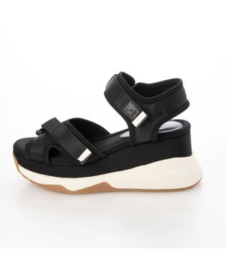 ing <ing>厚底スポーツサンダル ブラック
