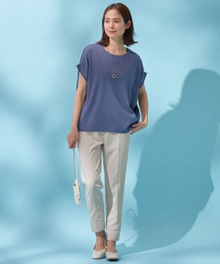 ANY L 【洗濯機可能/ウエストゴム】楽映えショグパン サンドベージュ