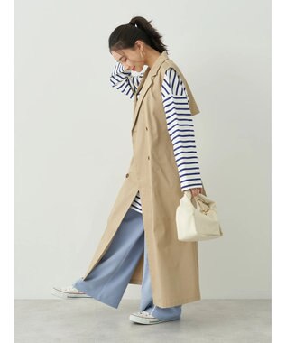 earth music&ecology ２ＷＡＹジレンチ Beige