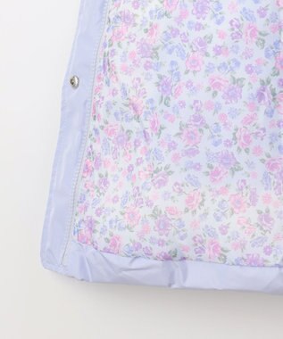 ANY KIDS 【洗濯機OK】中綿リボンコート サックスブルー