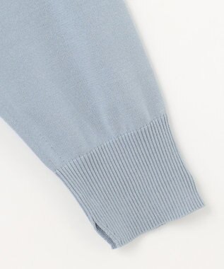 J.PRESS LADIES L 【洗える】 Co/Peライト Vネック カーディガン スカイブルー系