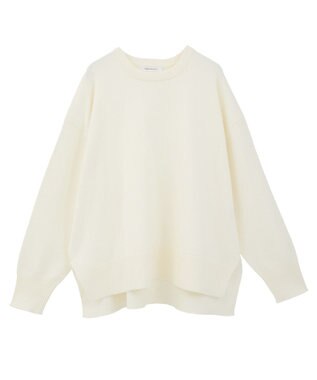AMERICAN HOLIC 【WEB限定】バイパチサイドスリットニットプルオーバー Ivory