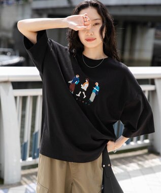 WEGO 【ユニセックス着用ITEM/綿100%/MLサイズ展開】CITY　BOYS　T（S） ブラック