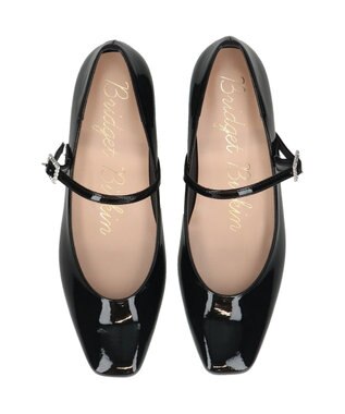 Bridget Birkin 【Bridget Birkin】ビジューメリージェーンレインパンプス ブラックエナメル