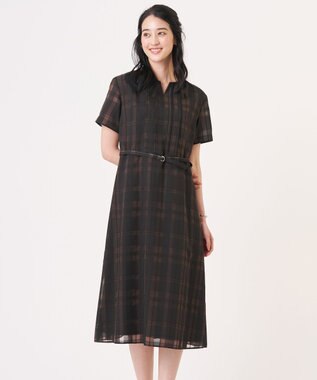 J.PRESS LADIES S シャドーチェック ワンピース