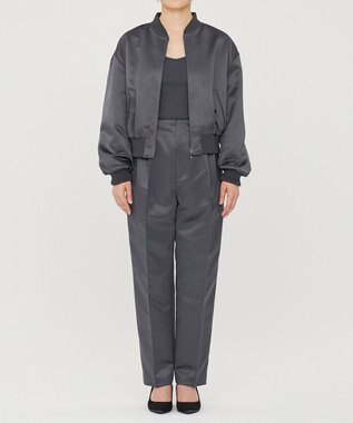 uncrave ラスターサテン パンツ（uncrave WHITE） スレート