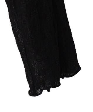 WEGO 【２点セット】アンサンブルレースカーデ ブラック