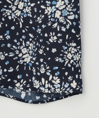 組曲 L 【先行予約】モザイクフラワープリント ブラウス ネイビー系5