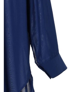 earth music&ecology シアーシャツ Royal Blue