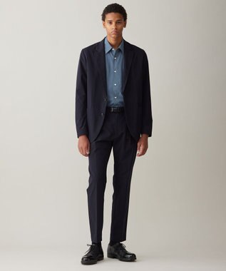 UNFILO MENS 【男女兼用】コンフォート レギュラーカラーシャツ [24年秋冬商品] ダークブルー