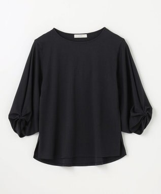 ANY L 【洗濯機可】シルケットスムースタックスリーブプルオーバー ブラック