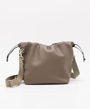 blancle シュリンクレザー ドローストリング2wayバッグ TAUPE